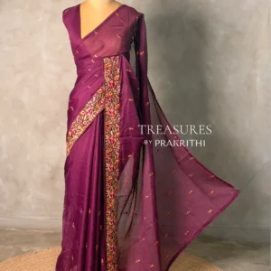 Purple Soft saree